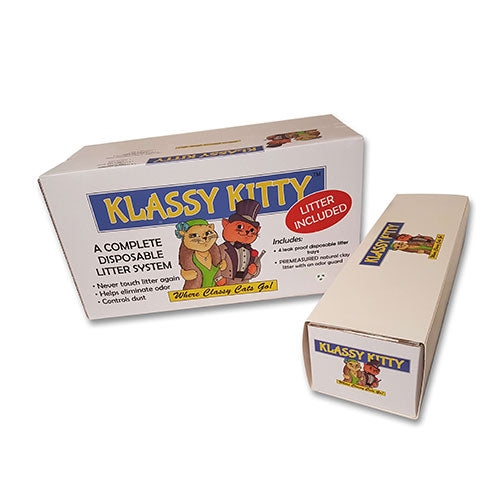 Klassy Kitty Plus cat litter subscription box from Klassy Pet